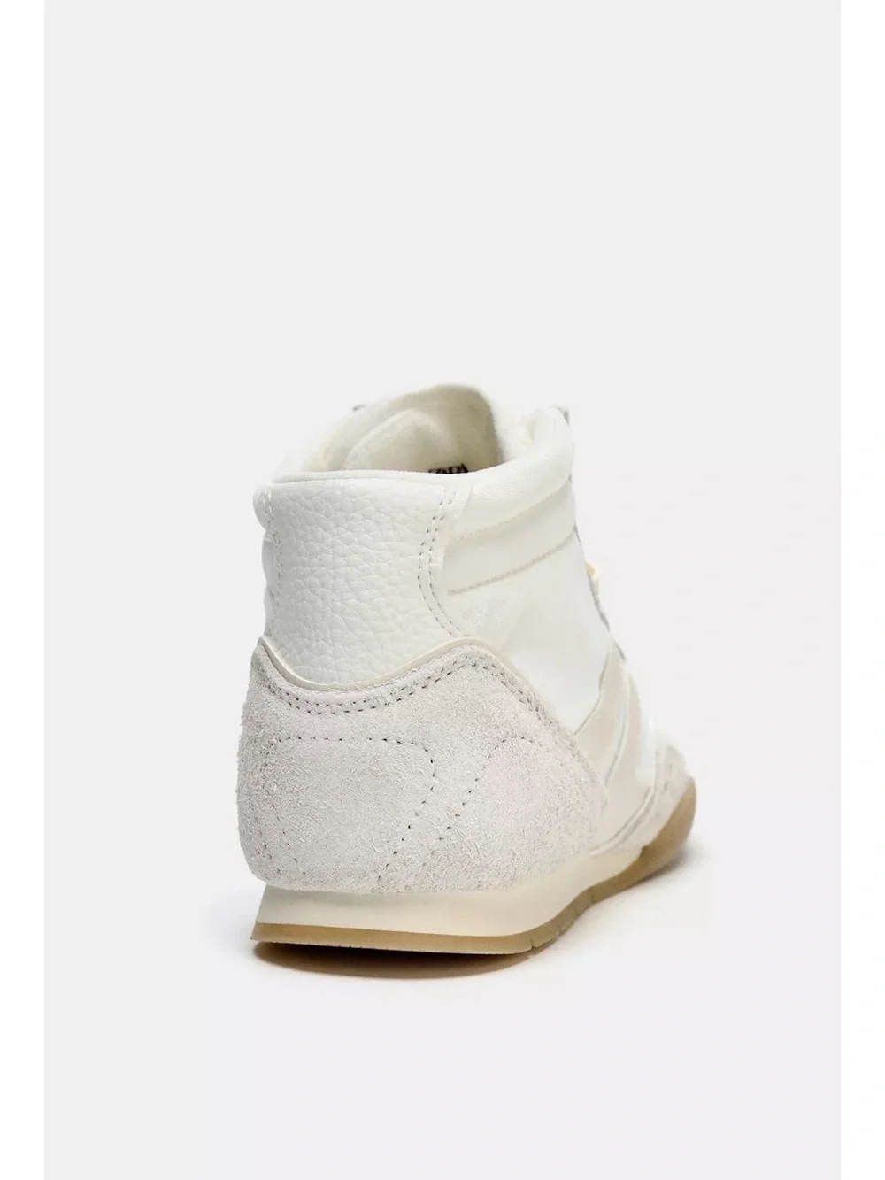Zara High Top Sneakers White Cream 7.5-38